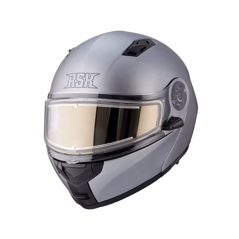 Мотошлем с подогревом RSX Spark HS-159 Winter, серый, размер L