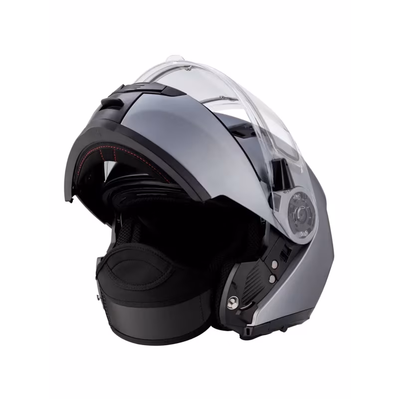 Мотошлем с подогревом RSX Spark HS-159 Winter, серый, размер L