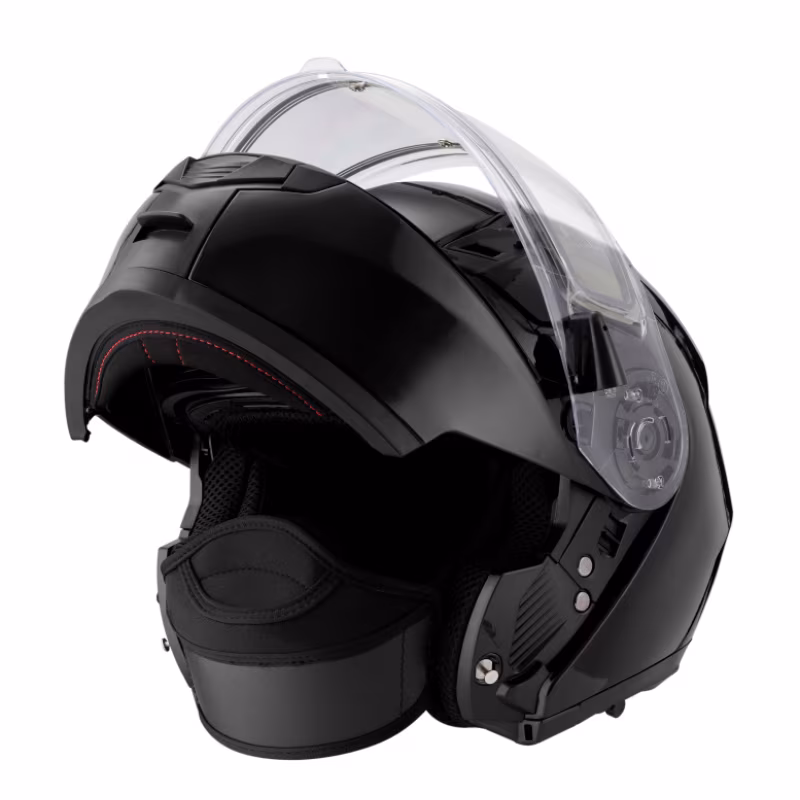 Мотошлем с подогревом RSX Spark HS-159 Winter, черный, размер XXXL