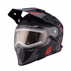 Мотошлем с подогревом RSX Iceman H331 Winter, черный/красный, размер XXL