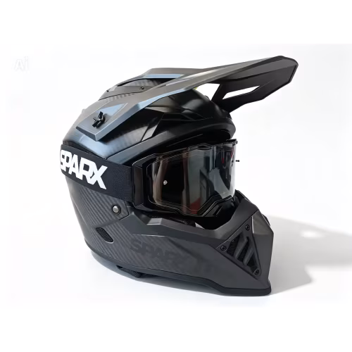 Мотошлем Sparx Thor Carbon 3K A806, черный, размер L