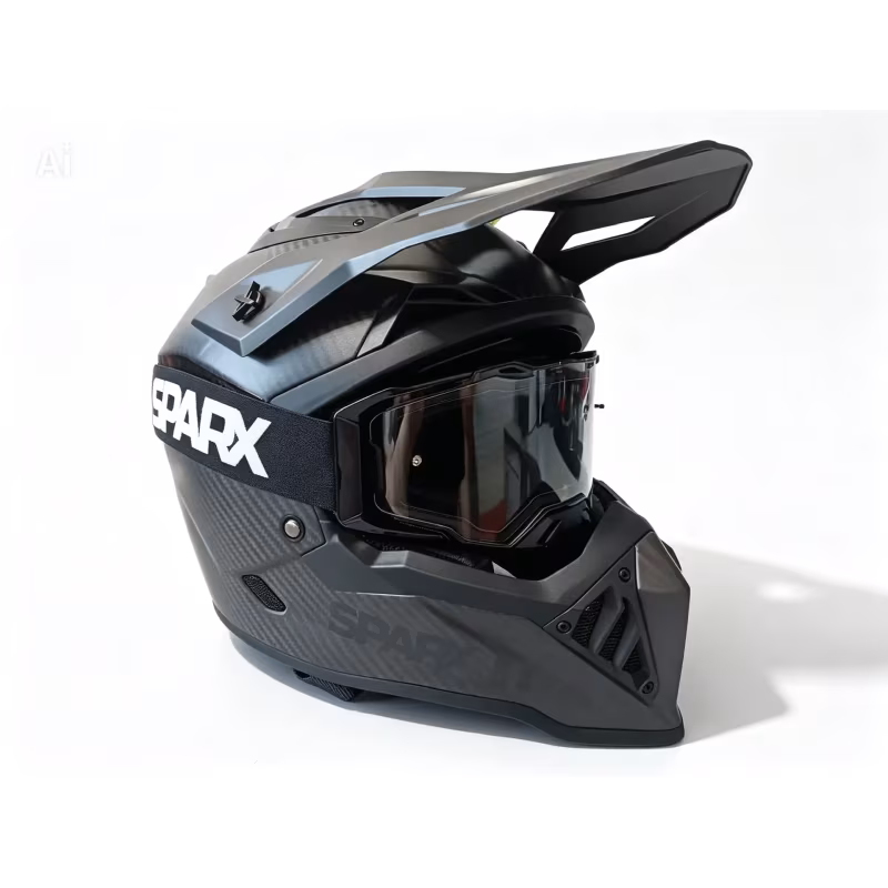 Мотошлем Sparx Thor Carbon 3K A806, черный, размер L