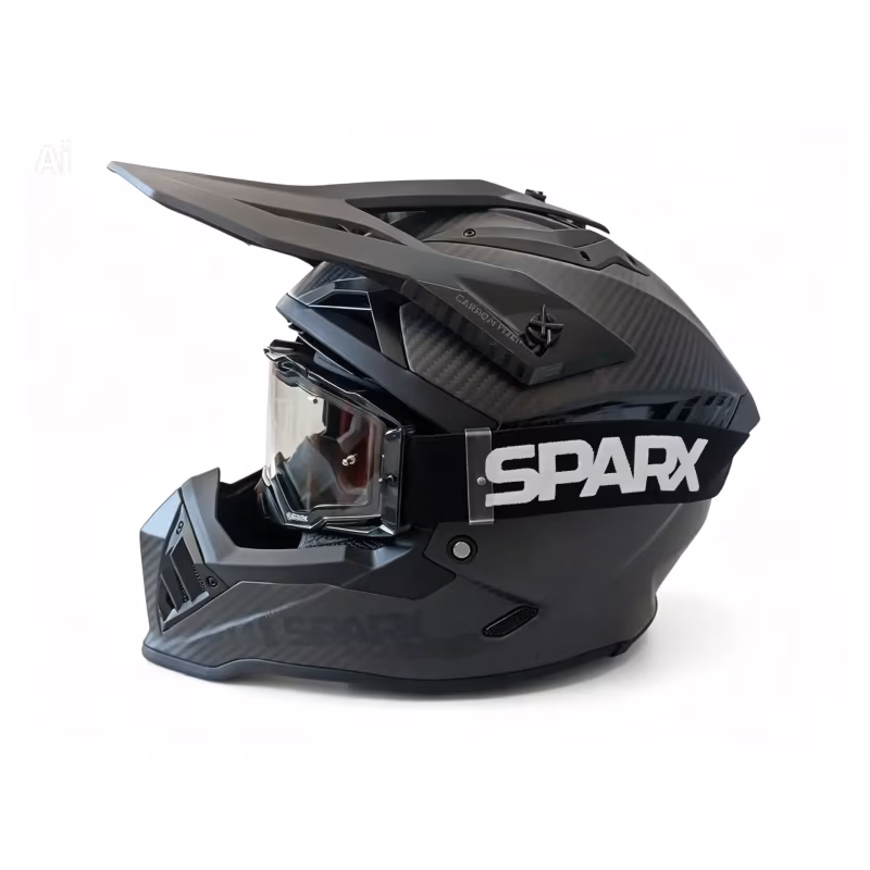 Мотошлем Sparx Thor Carbon 3K A806, черный, размер L