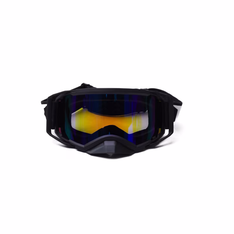 Мотоочки с аутригерами RSX Blizzard Winter, черный/зеркально-синий