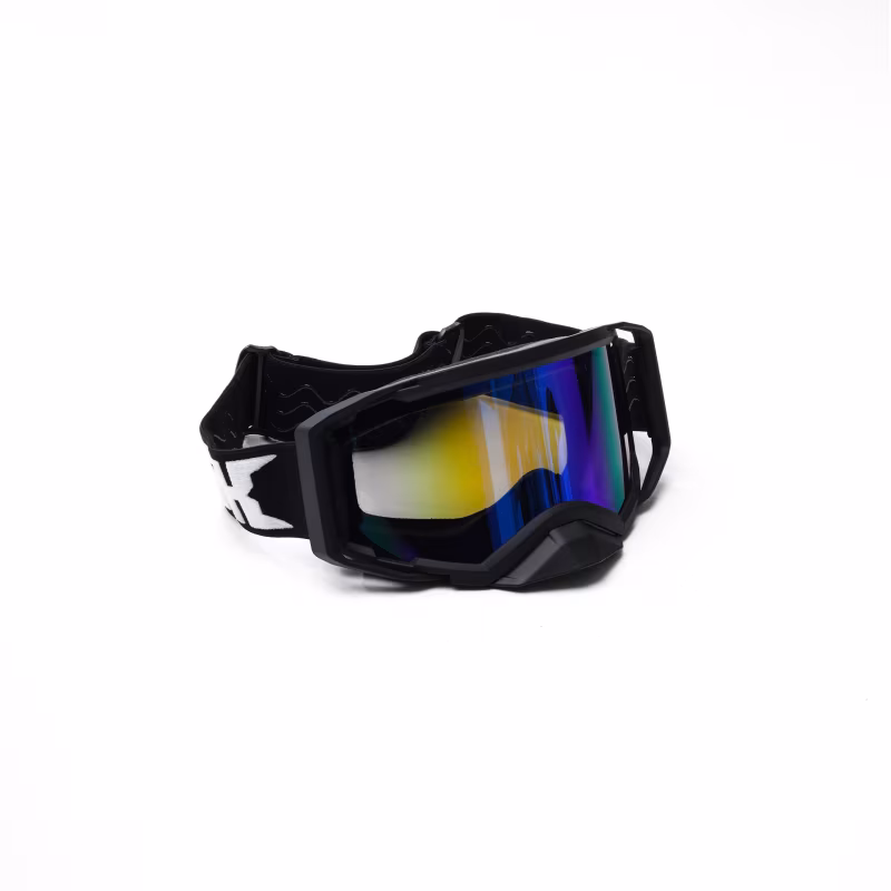 Мотоочки с аутригерами RSX Blizzard Winter, черный/зеркально-синий