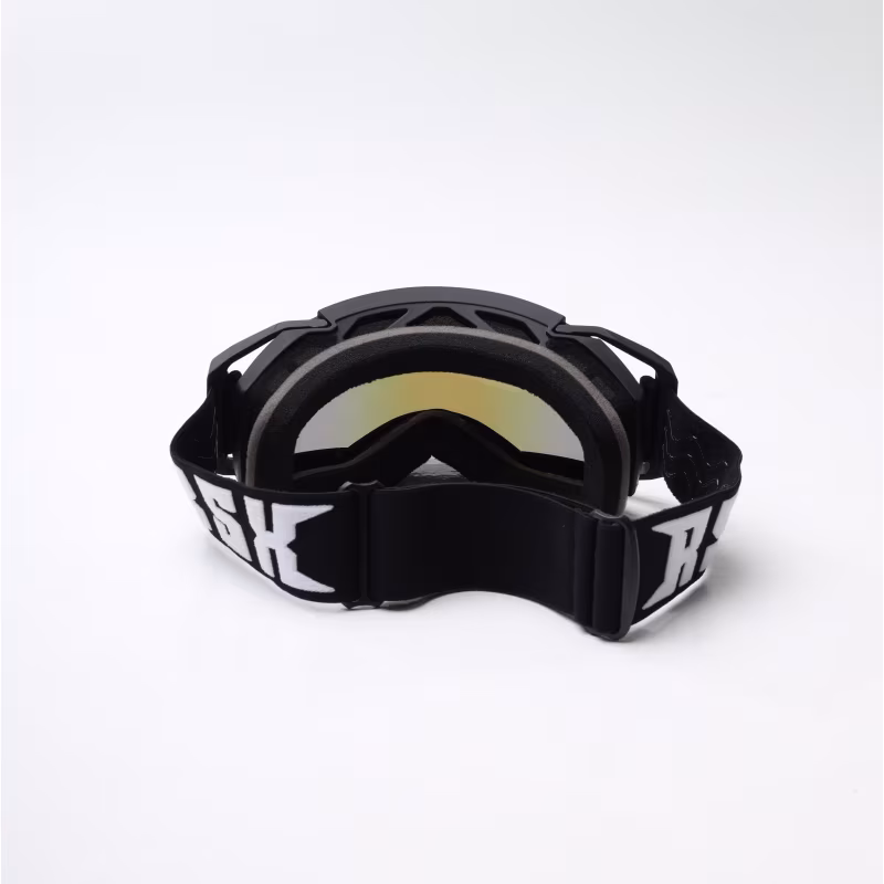 Мотоочки с аутригерами RSX Blizzard Winter, черный/зеркально-синий