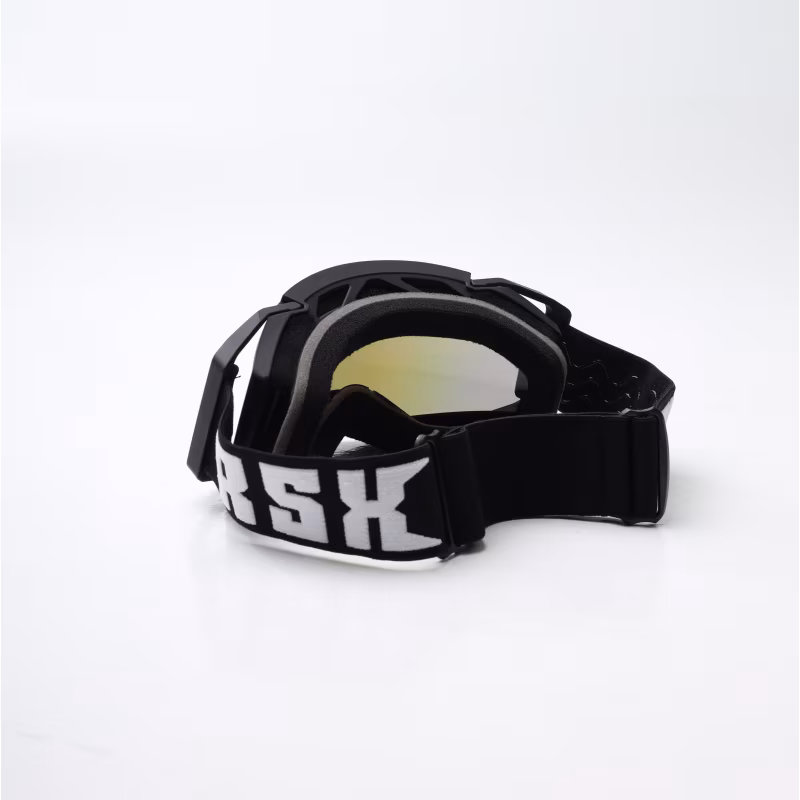 Мотоочки с аутригерами RSX Blizzard Winter, черный/зеркально-синий