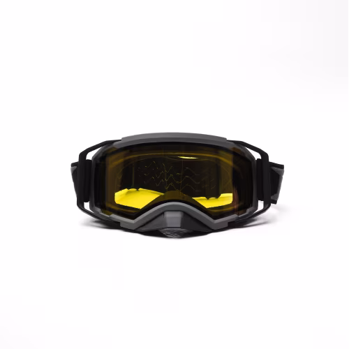Мотоочки с аутригерами RSX Blizzard Winter, серый/желтый