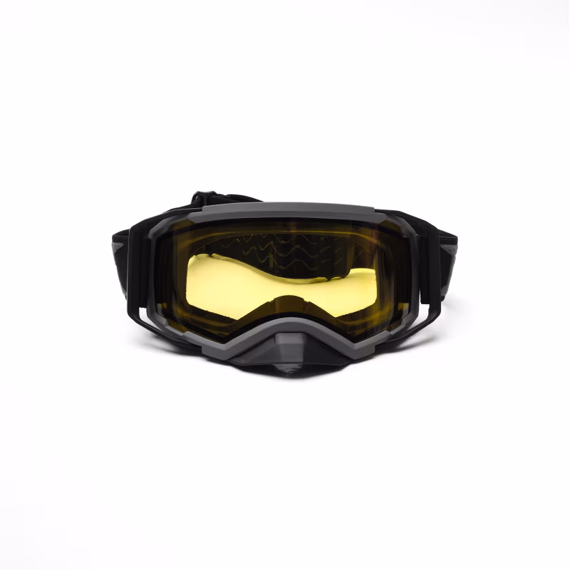 Мотоочки с аутригерами RSX Blizzard Winter, серый/желтый