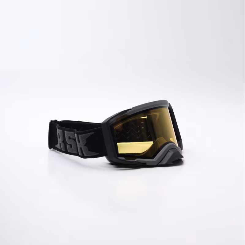 Мотоочки с аутригерами RSX Blizzard Winter, серый/желтый