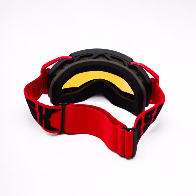 Мотоочки с аутригерами RSX Blizzard Winter, красный/желтый
