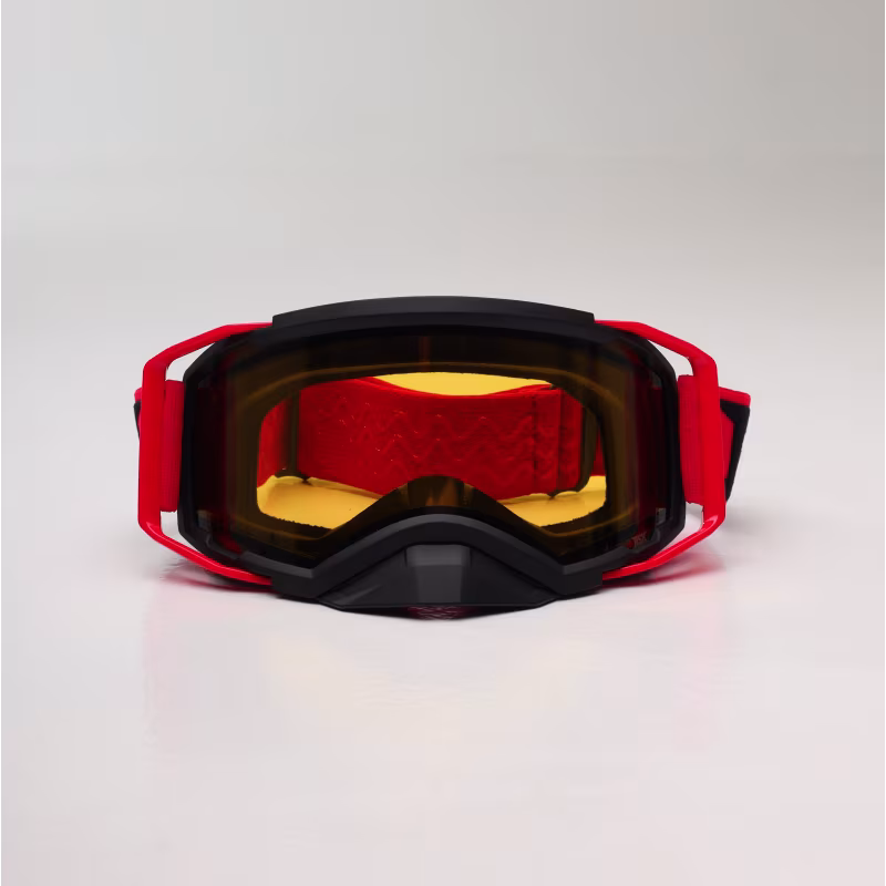 Мотоочки с аутригерами RSX Blizzard Winter, красный/желтый