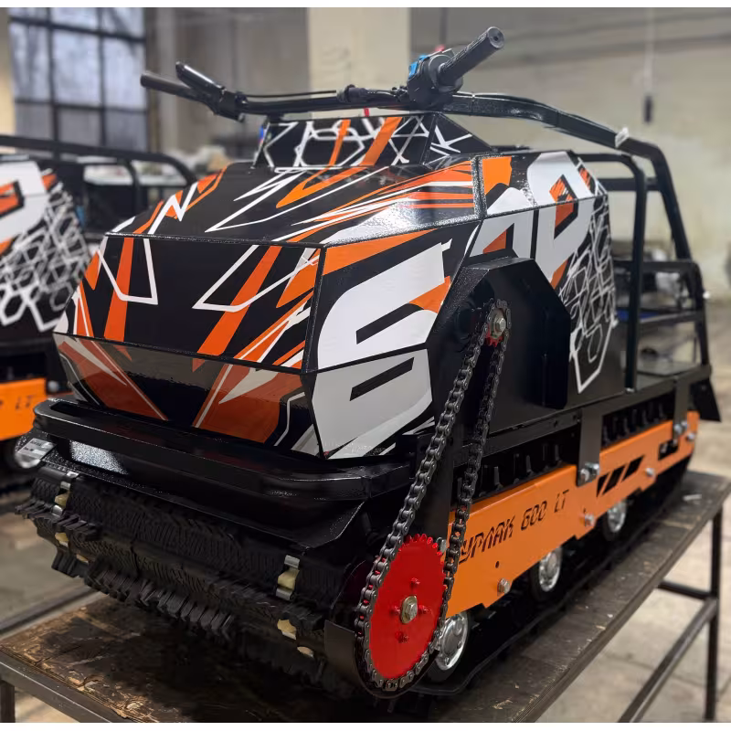 Мотобуксировщик Бурлак 600 LT, 22 л.с., катки