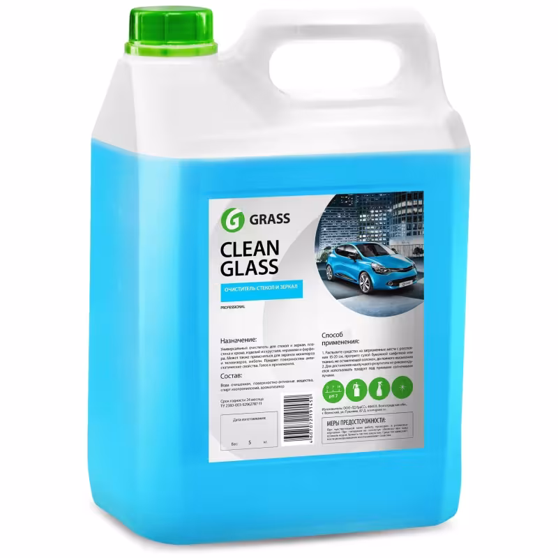Очиститель стекол и зеркал Grass Clean Glass 133101, 5 кг