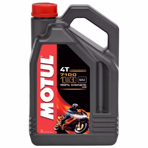 Масло моторное синтетическое для 4Т мотоциклов Motul 7100 10W30, 4л