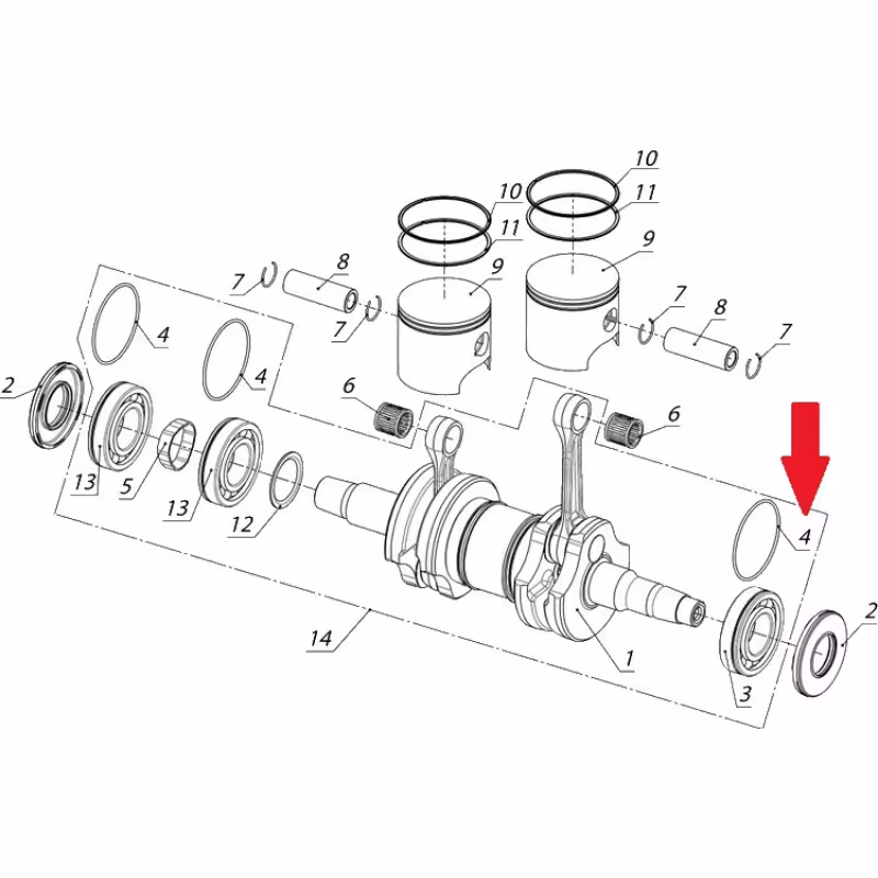 Кольцо амортизационное 306/207 на снегоходы Буран, Тайга 110500105
