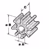 Крыльчатка водяной помпы Quicksilver 47-803748 для Mercury F 8-20