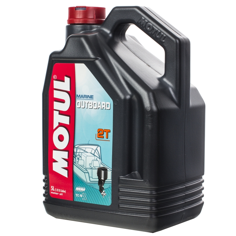 Масло моторное минеральное для 2Т лодочных моторов Motul Outboard, 5л