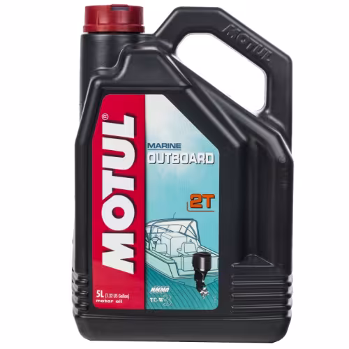 Масло моторное минеральное для 2Т лодочных моторов Motul Outboard, 5л