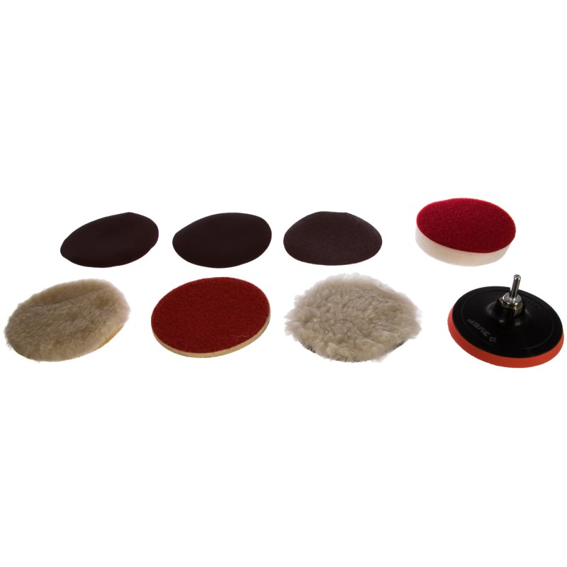 Круги полировальные Зубр 3591-125, 125 мм, 7 предметов