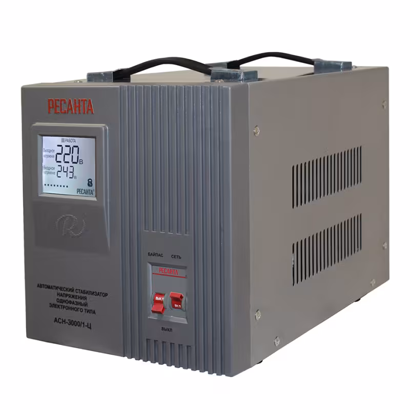 Стабилизатор напряжения Ресанта АСН 3000/1-Ц