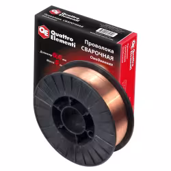 Проволока сварочная QUATTRO ELEMENTI 0.6мм*5.0кг омедненная