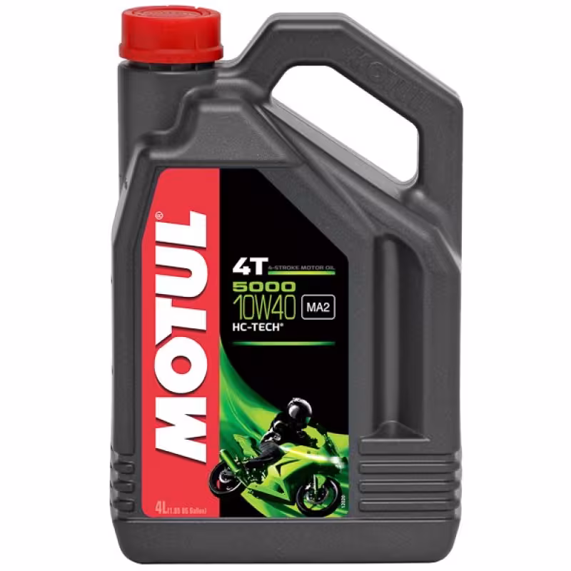 Масло моторное полусинтетическое для 4Т мотоциклов Motul 5000 10W40, 4л