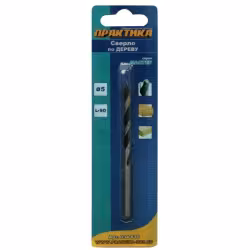 Сверло по дереву 5,0х86мм ПРАКТИКА