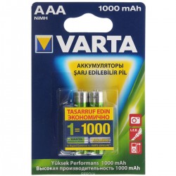 Батарейка аккумуляторная VARTA 1000mAh тип ААА Ni-Mh
