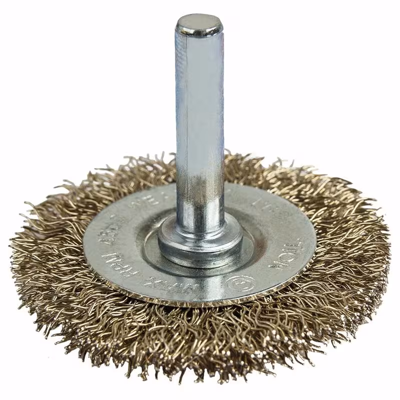 Кордщетка для дрели радиальная мягкая 50мм Практика