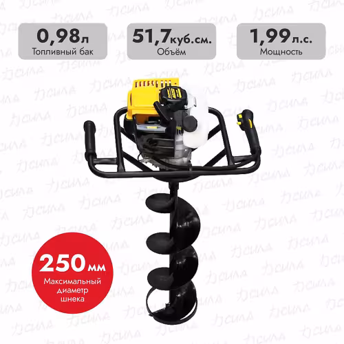 Мотобур со шнеком Champion AG252