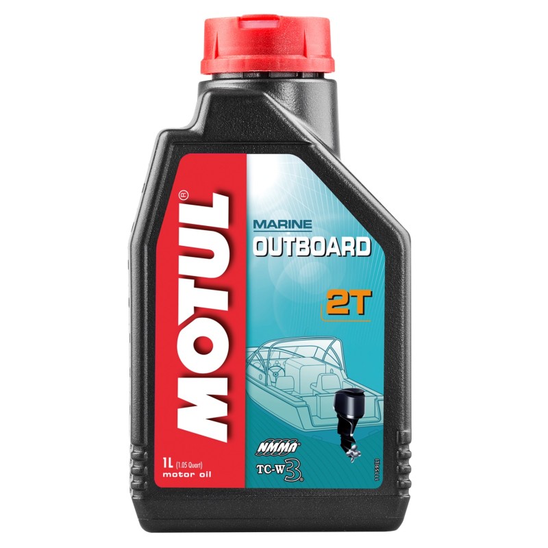 Масло моторное минеральное для 2Т лодочных моторов Motul Outboard, 1л