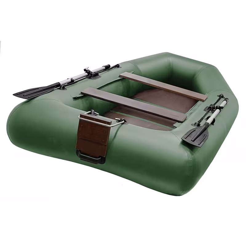 Надувная лодка ПВХ Flinc Феникс 280Т Люкс, пайол фанерный, зеленый