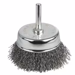 Кордщетка для дрели чашеобразная мягкая 75мм Практика