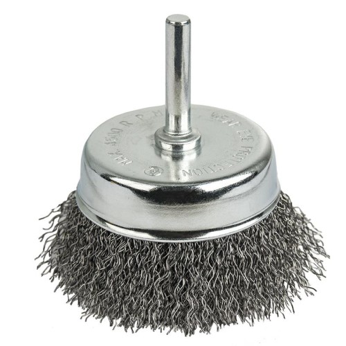 Кордщетка для дрели чашеобразная мягкая 75мм Практика