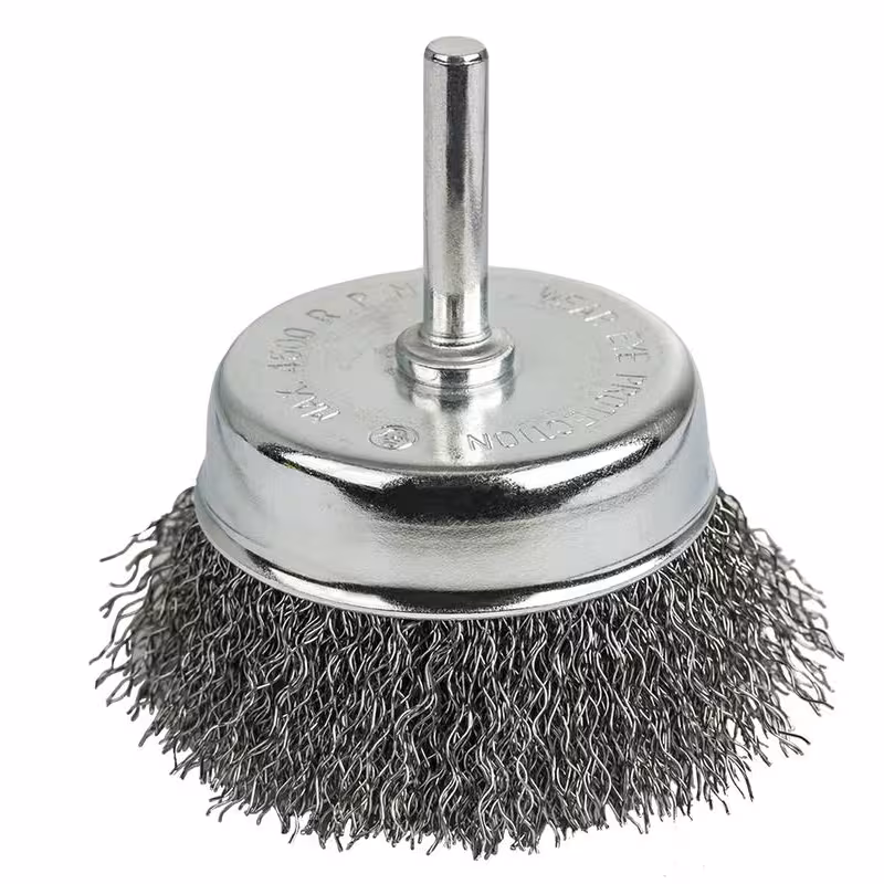 Кордщетка для дрели чашеобразная мягкая 75мм Практика
