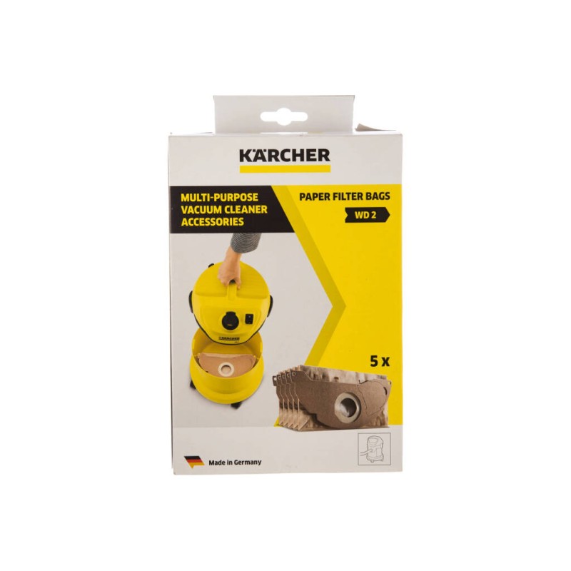 Мешки для пылесосов Karcher A 20 xx, WD 2 6.904-322.0, 5 шт. 