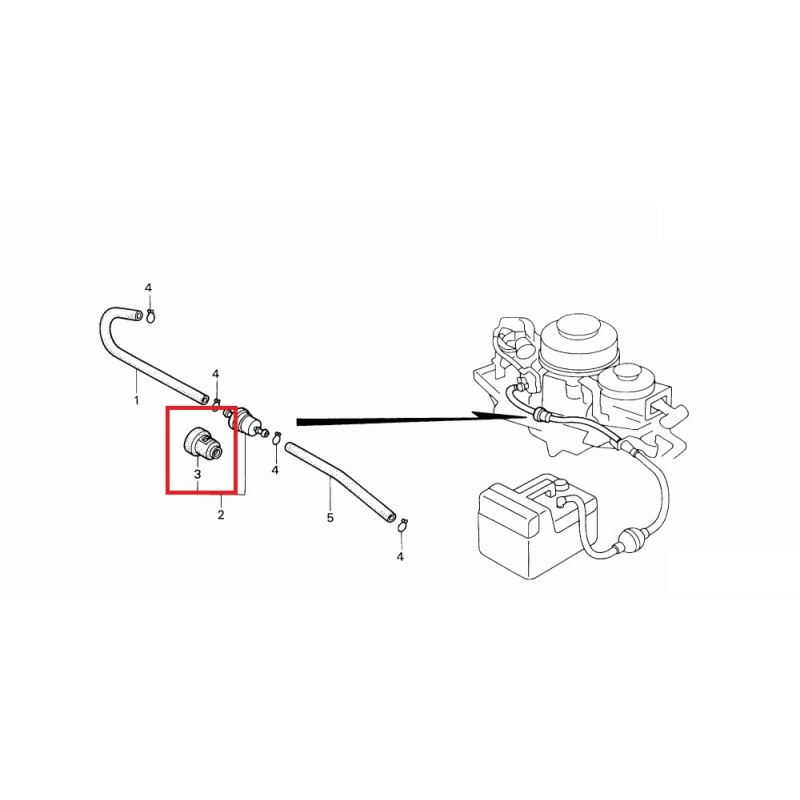 Крепление топливного фильтра Honda BF 5, 16915-GB2-000