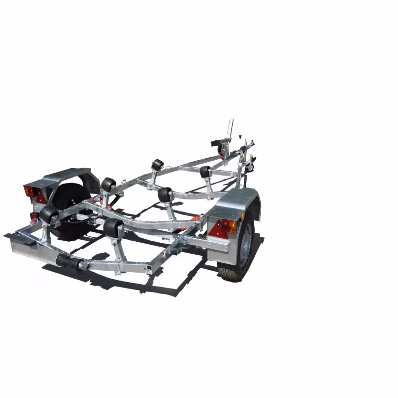 Прицеп лодочный одноосный Вектор ЛАВ 81015, ролики