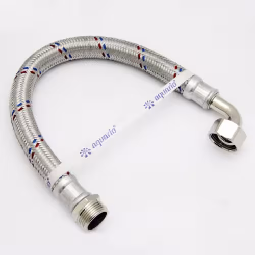 Гибкая подводка с уголком AQUARIO 500мм