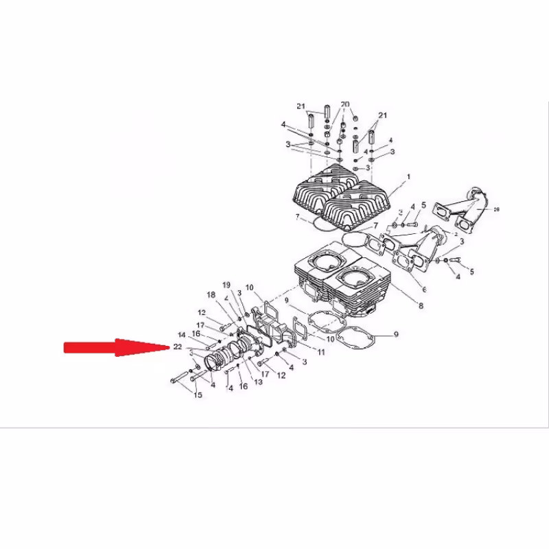 Муфта коллектора впускного на снегоход Тайга C40500009