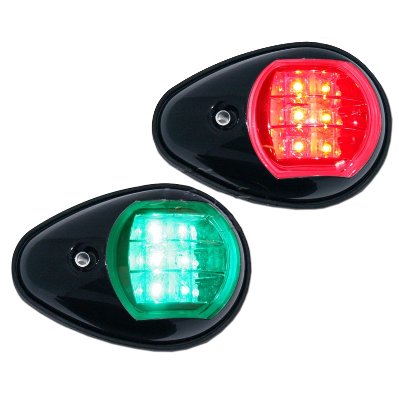 Огонь навигационный бортовой 900033, красный/зеленый (2 шт.)