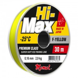 Леска монофильная Momoi Hi-Max F-Yellow 0.11 мм, 1.2 кг, 30 м