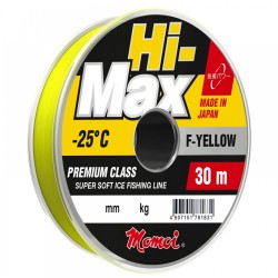 Леска монофильная Momoi Hi-Max F-Yellow 0.25 мм, 6.5 кг, 30 м