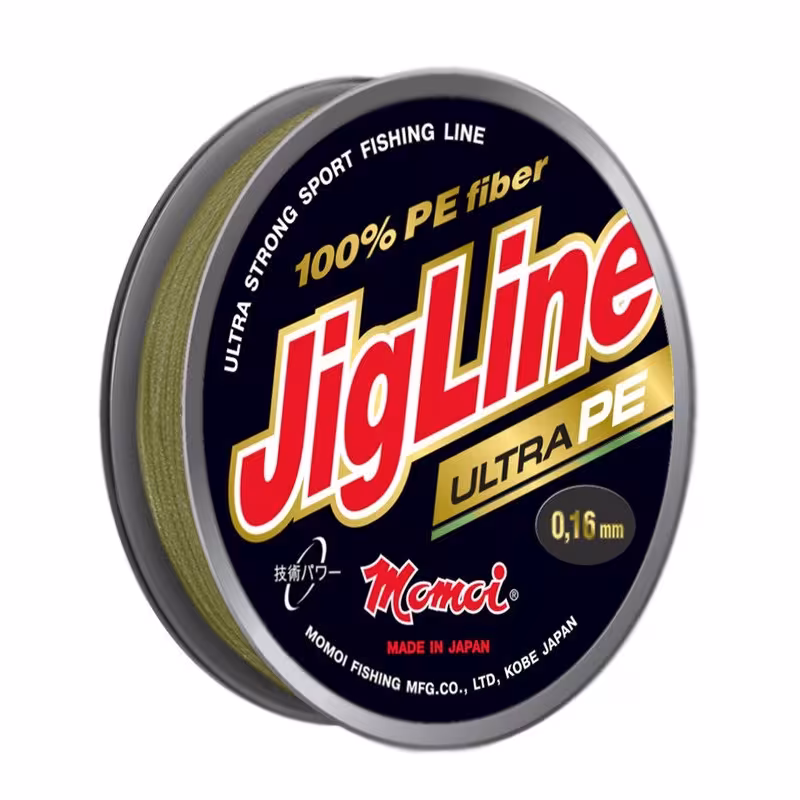 Шнур плетеный Momoi JigLine Ultra PE 0.10 мм, 7 кг, 100 м