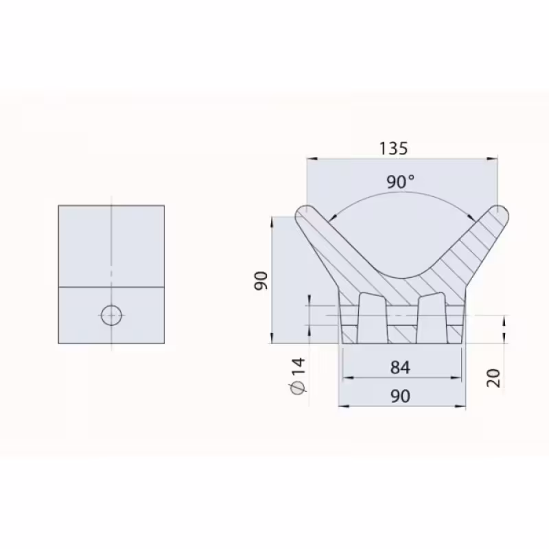 Упор носовой для прицепов AL-KO 360722