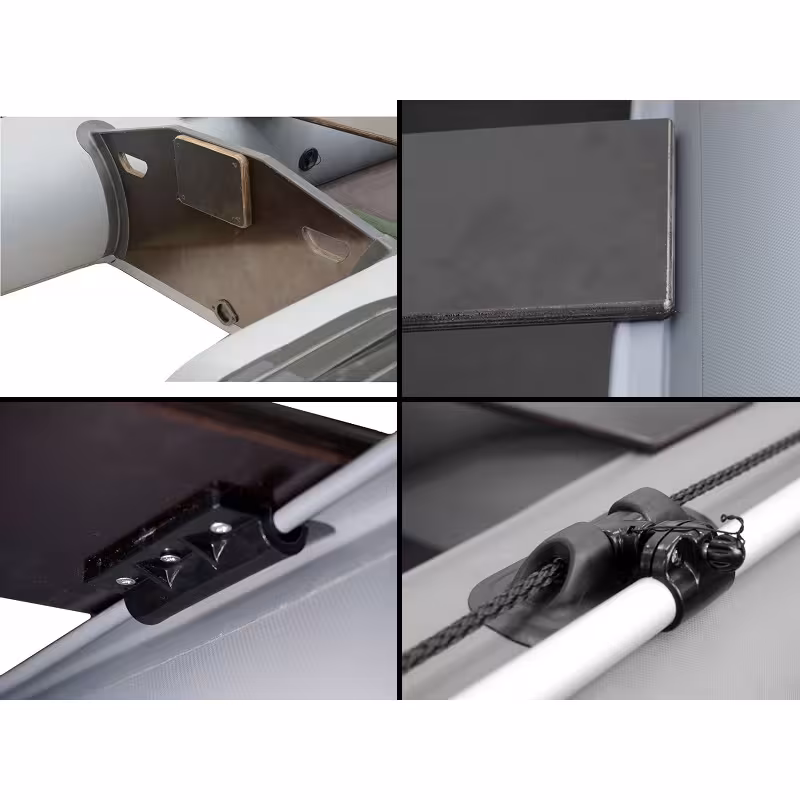 Надувная лодка ПВХ Flinc Феникс 285TC, пайол фанерный, серый