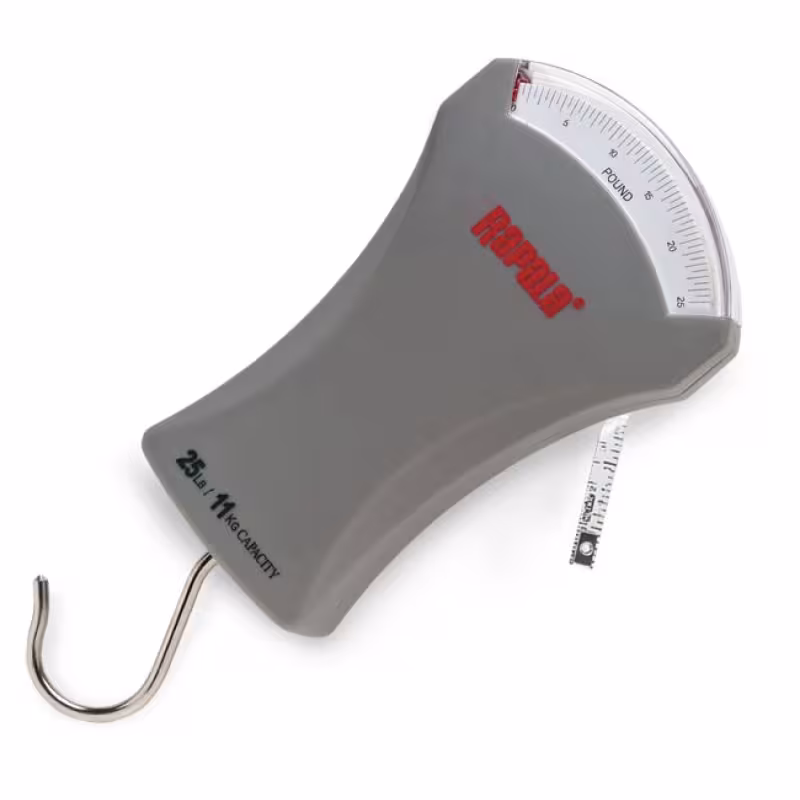Весы механические (безмен) с рулеткой Rapala RSMS-25, до 11 кг
