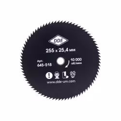 Нож триммерный DDE Wood Cut 645-518, 255х25,4 мм