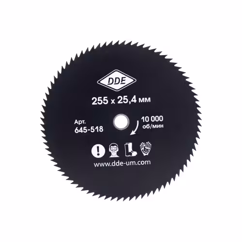 Нож триммерный DDE Wood Cut 645-518, 255х25,4 мм